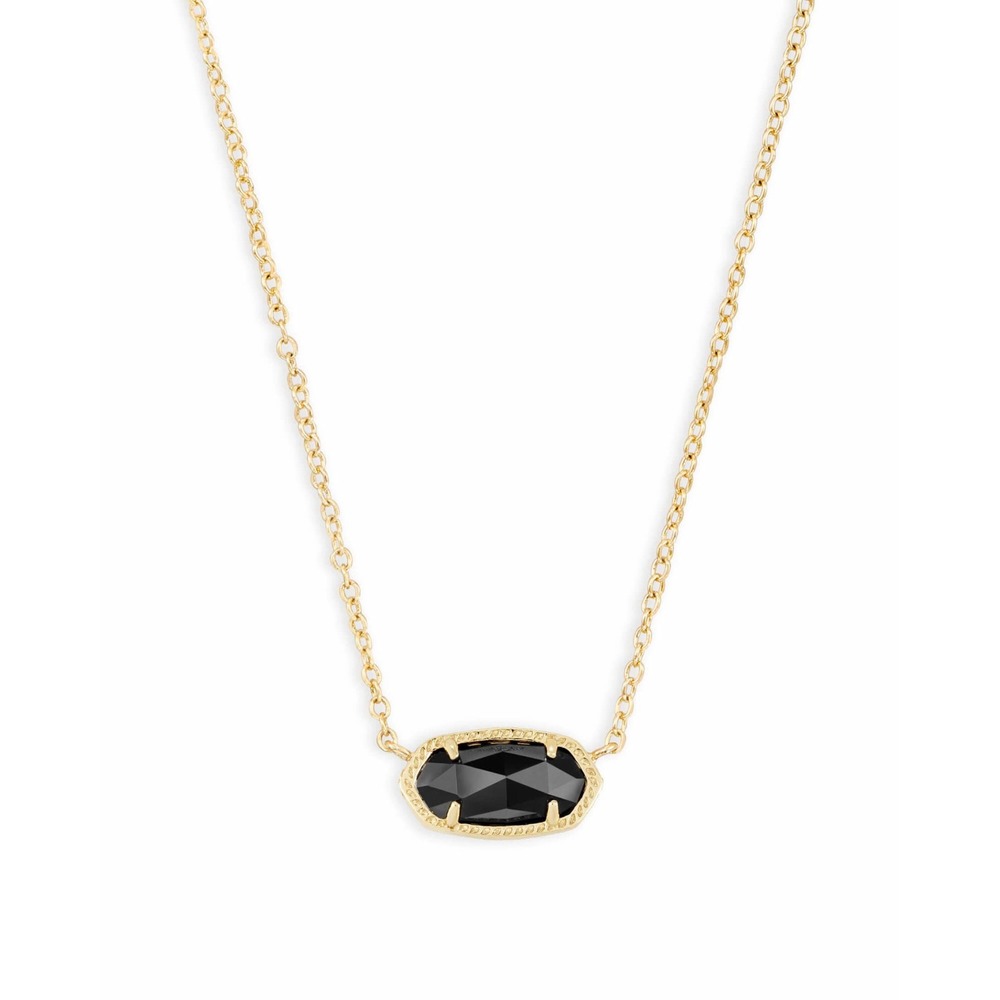 NWT Kendra Scott Elisa Necklace in Black / Box & Dustbag Included